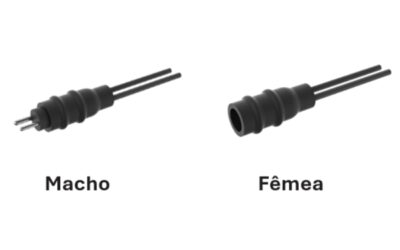 Kit conector secundário KD 503 para dois fios de núcleo único